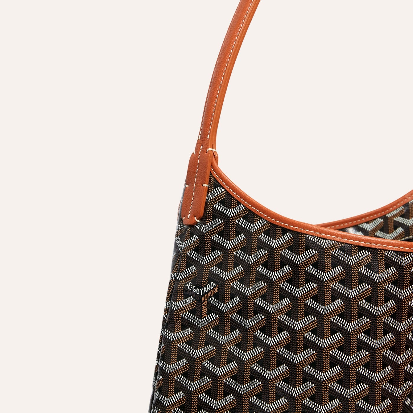 Goyard Bohème Hobo Bag Black & Brown - Image 4